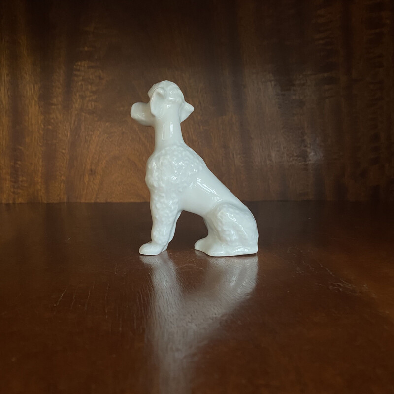 Vintage ceramic poodle figurine