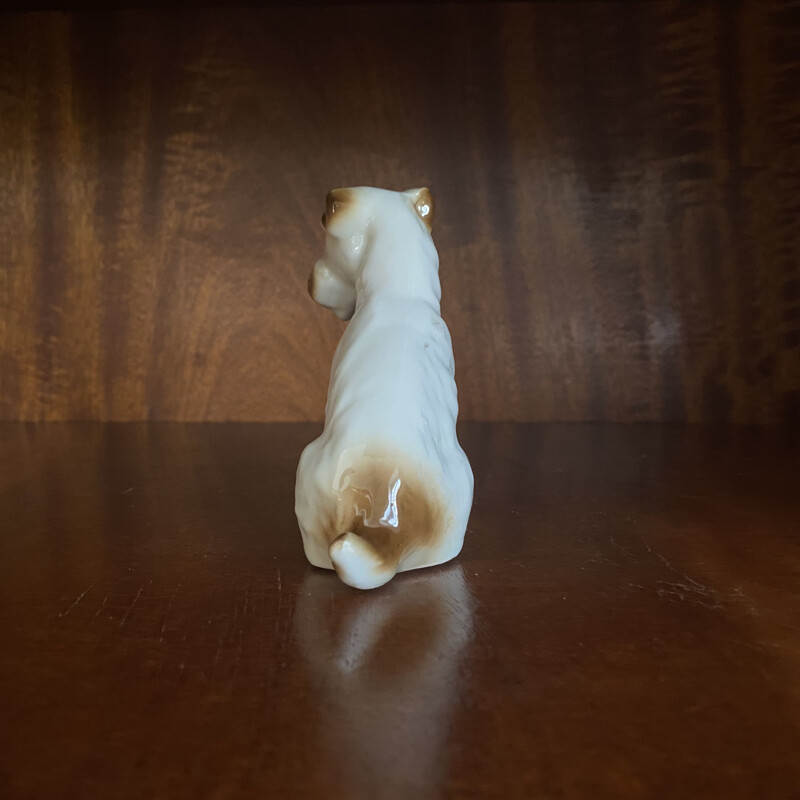 Vintage figurine of a Schnnauzer dog