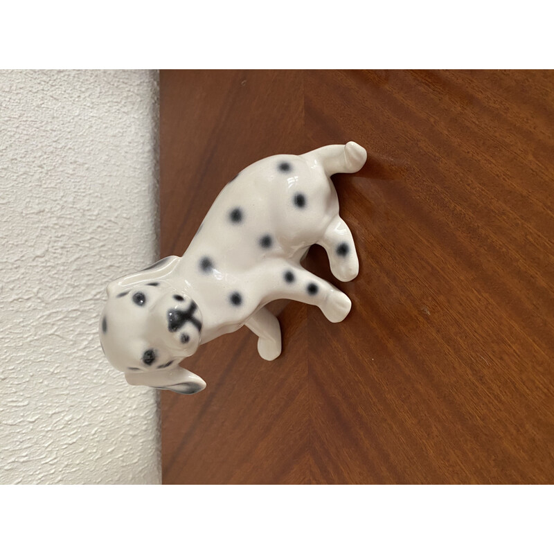 Vintage keramisch dalmatiër beeldje