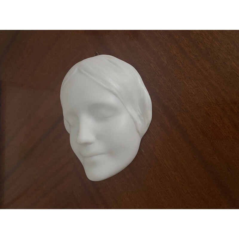 Vintage woman's face in porcelain Unknown from the Seine 1930s