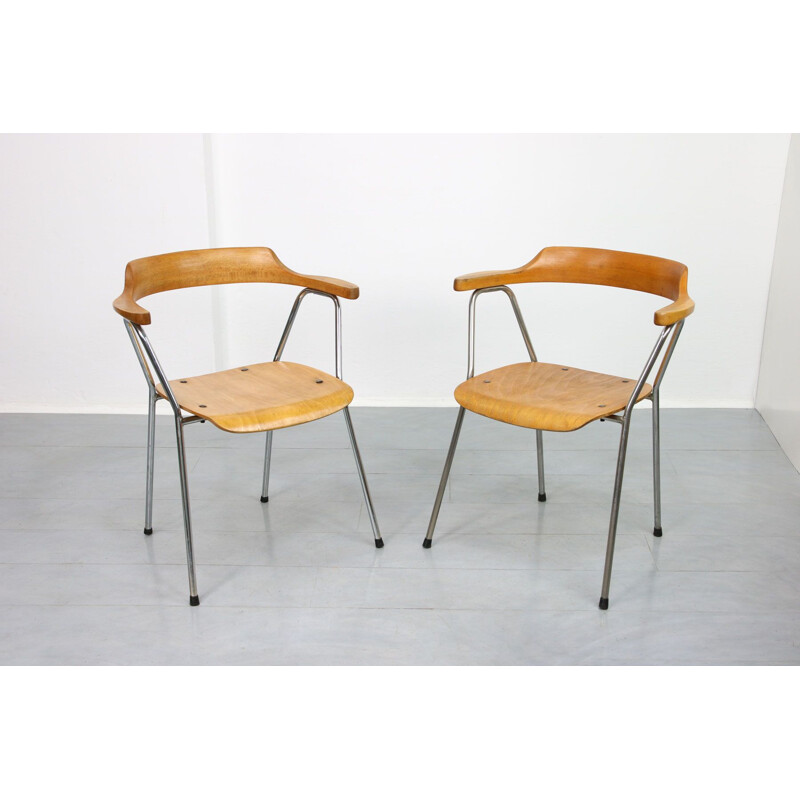 Pair of vintage chairs 4455 by Niko Kralj for Stol