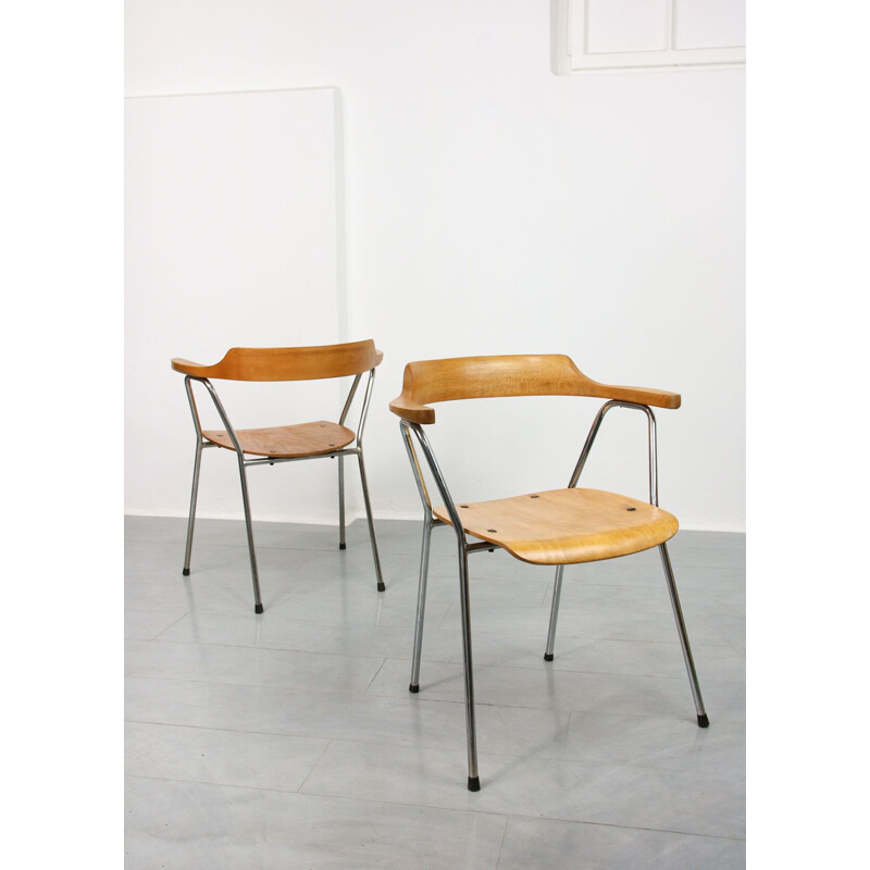 Pair of vintage chairs 4455 by Niko Kralj for Stol