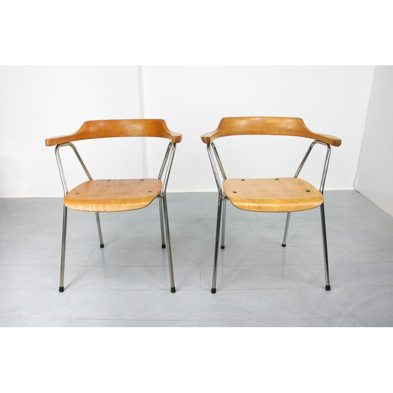 Paar vintage stoelen 4455 van Niko Kralj voor Stol