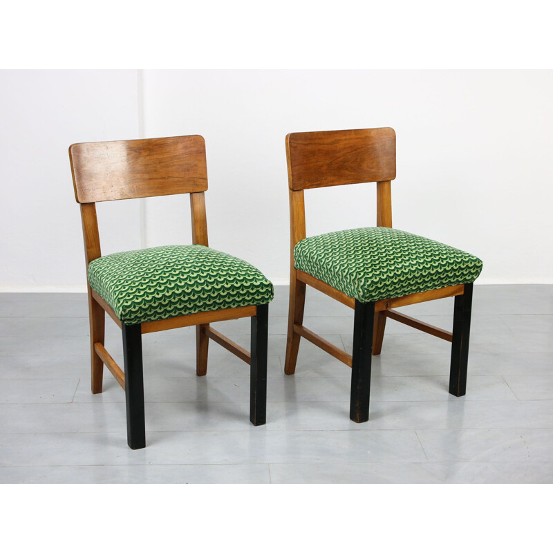 Coppia di sedie vintage Art Déco
