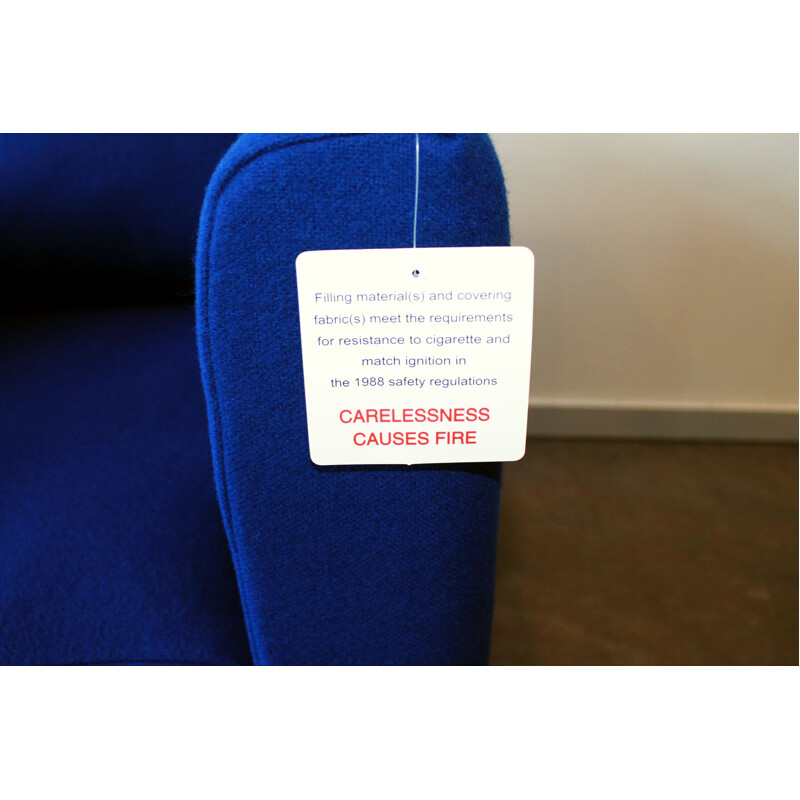 Pair of vintage armchairs and Hackney pouffe by Hay