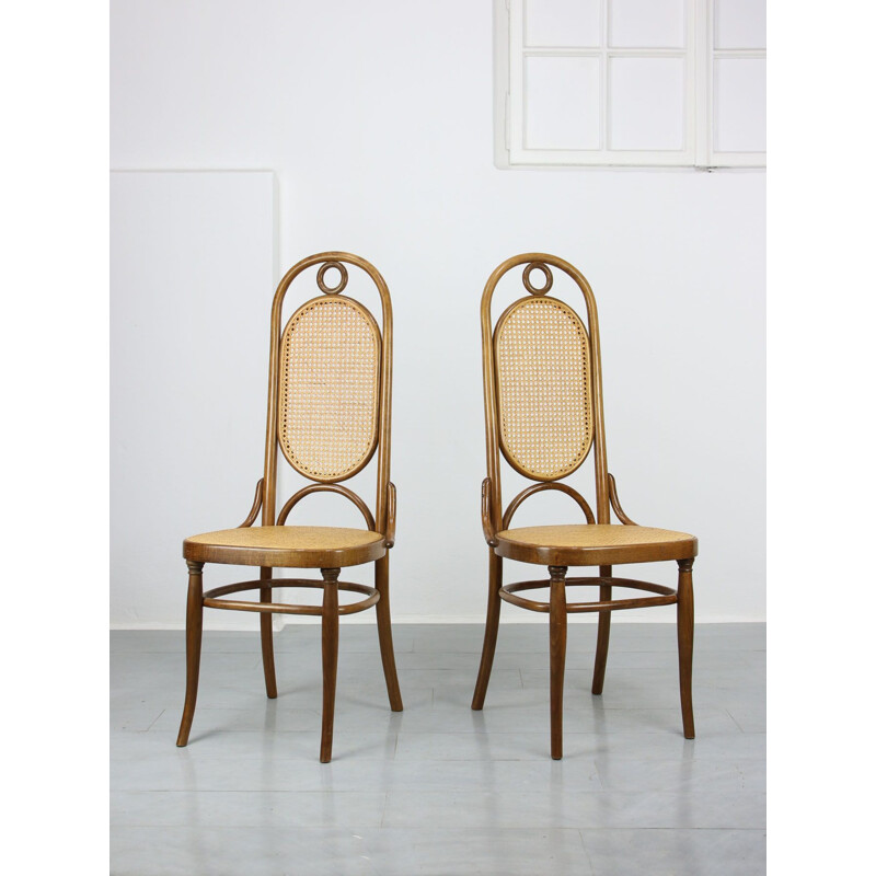 Pair of vintage Thonet 207R dining chairs