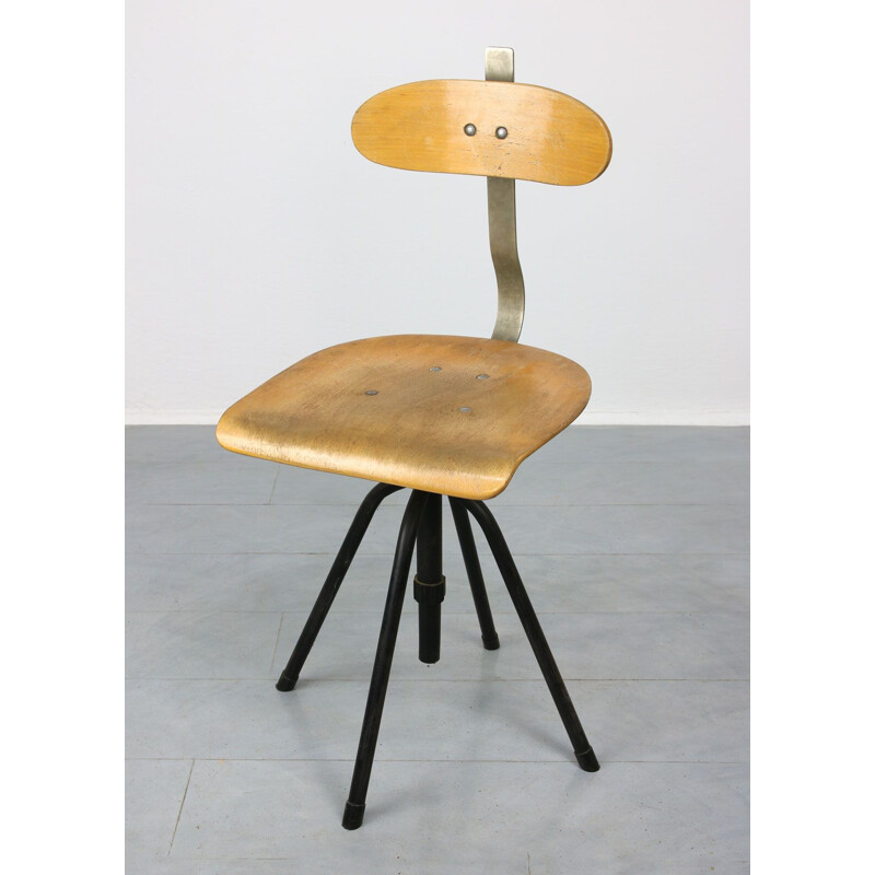 Vintage Industial swivel chair 1950s