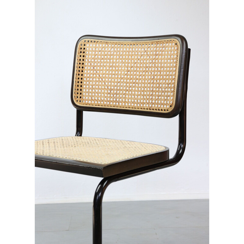 Coppia di sedie vintage a sbalzo S32 di Marcel Breuer Dark, 1980