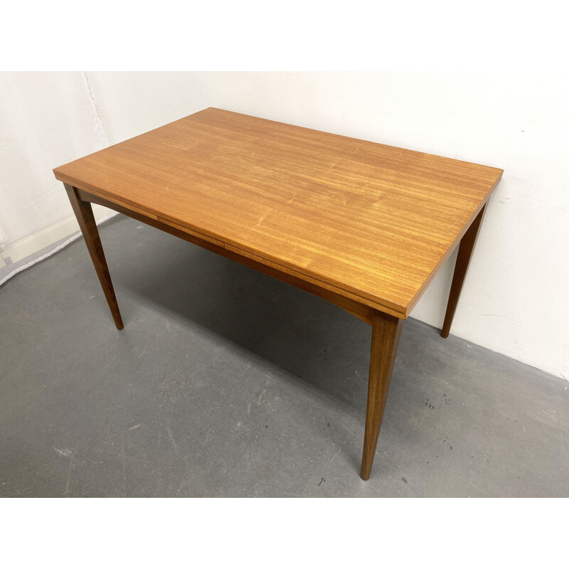 Vintage Extendable Teak Dining Table, Denmark 1960s