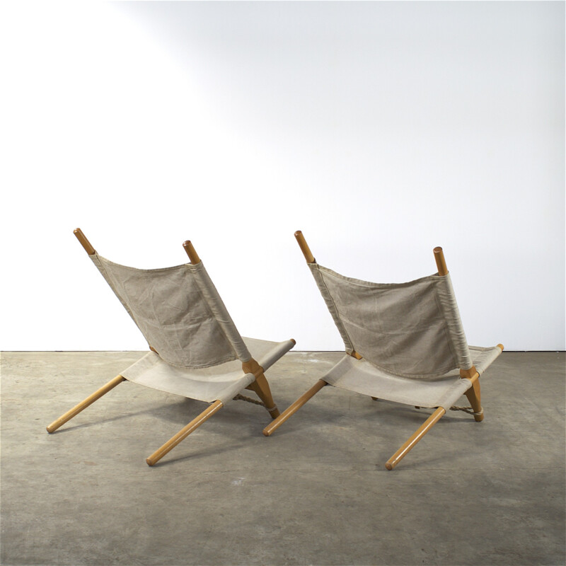 Pair of lounge chair "Saw", Ole GJERLOV-KNUDSEN - 1960s