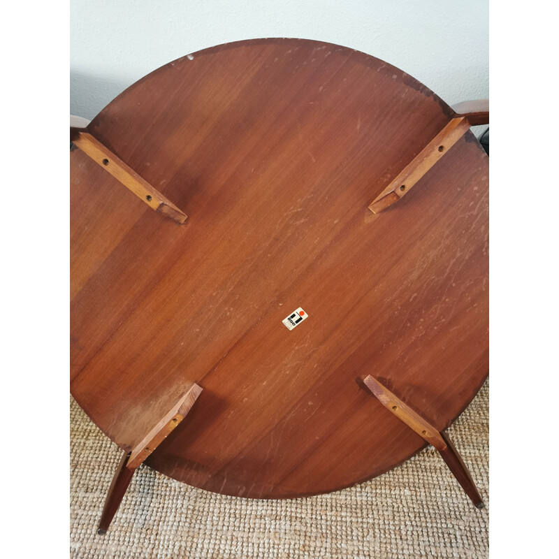Vintage rosewood and teak coffee table by Ilse Möbel, Scandinavian 1960s