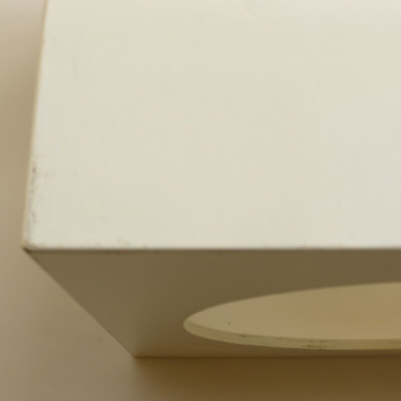 Set of 3 vintage White Cube Box Tables Storage Box Cubes 1960s