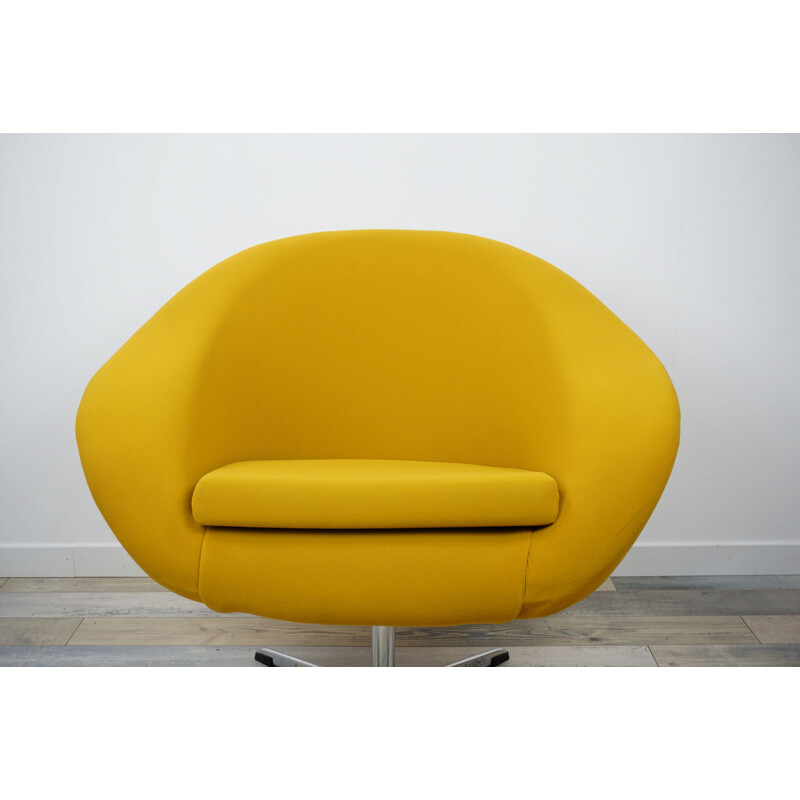 Vintage armchair Coquille Pivotant by Carl Eric Klote 1960s