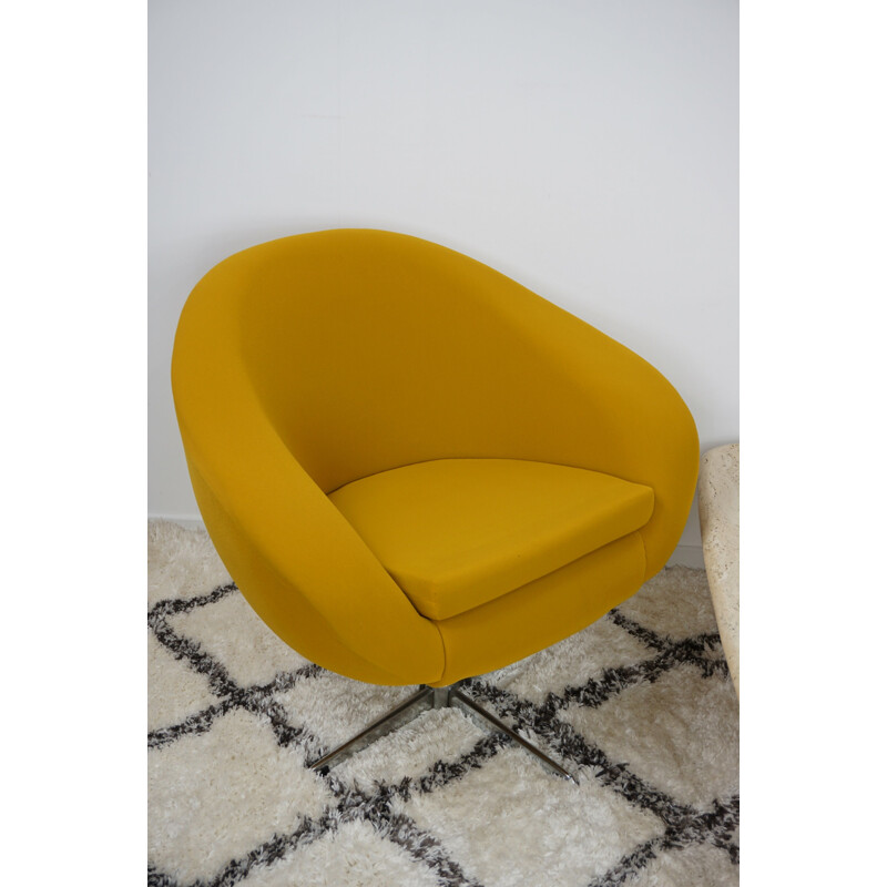 Vintage armchair Coquille Pivotant by Carl Eric Klote 1960s