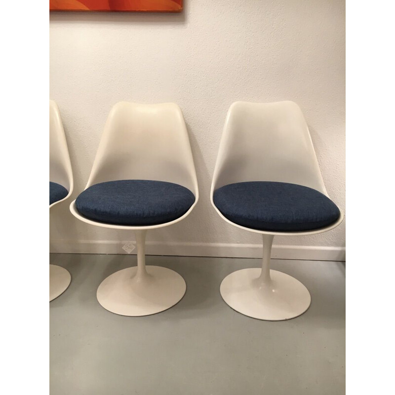 Set of 6 vintage Tulip Eero Saarinen chairs for Knoll International 1960s