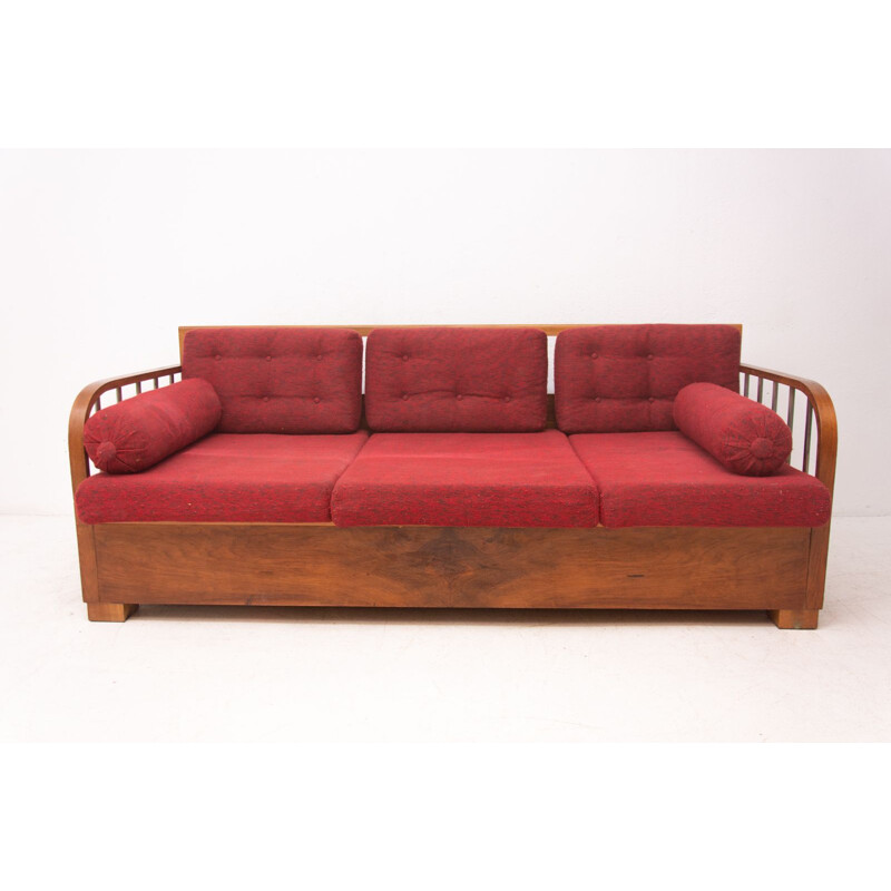 Vintage-Sofa Cataloque Functionalist H-215 von Jindrich Halabala für UP Zavody, Tschechoslowakei 1930