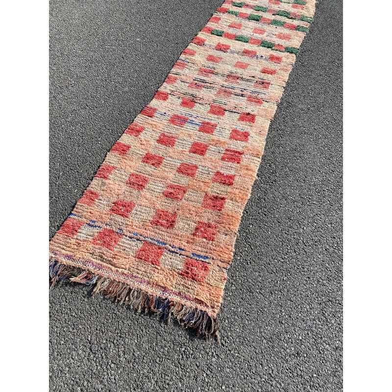 Vintage Couloir Berbere Boujaad carpet