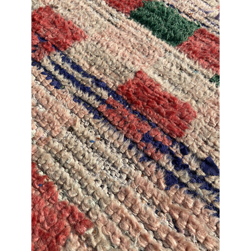 Vintage Couloir Berbere Boujaad carpet