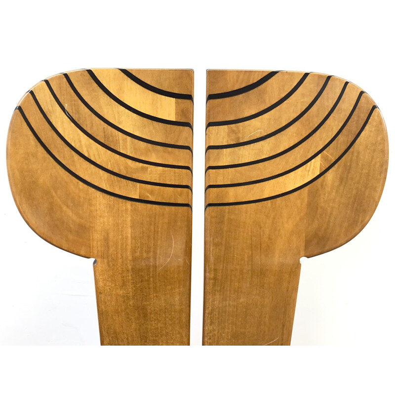 Pair of vintage Dining Chairs Africa Artona Series by Afra & Tobia Scarpa for Maxalto