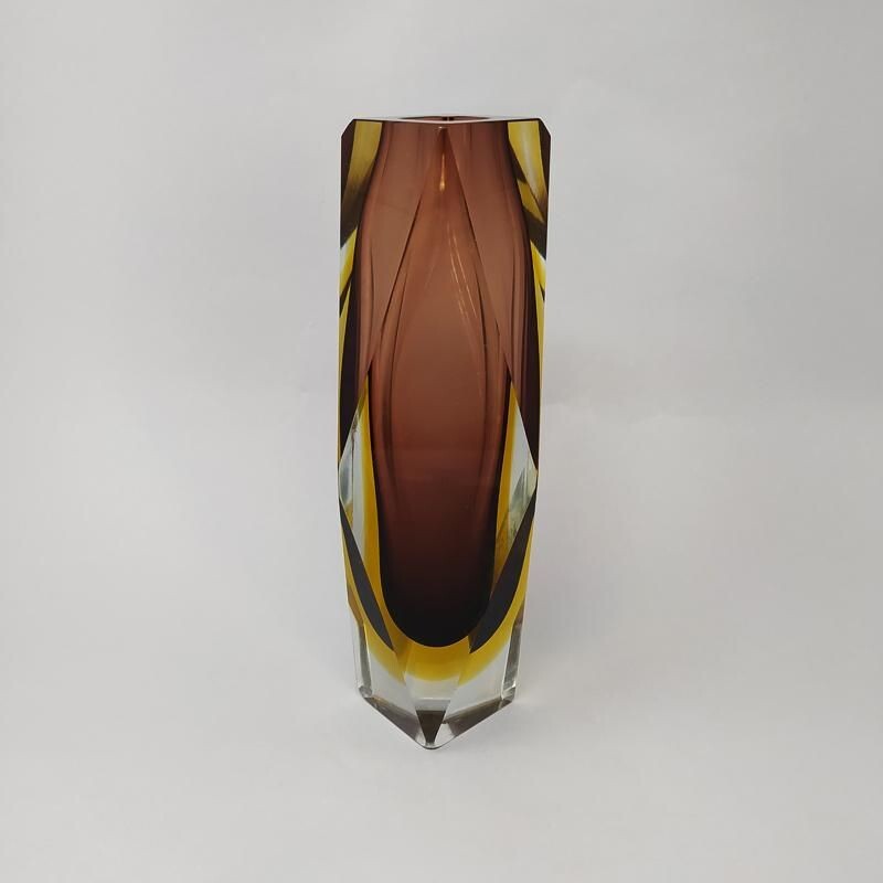 Vintage vase by Flavio Poli for Seguso 1960s