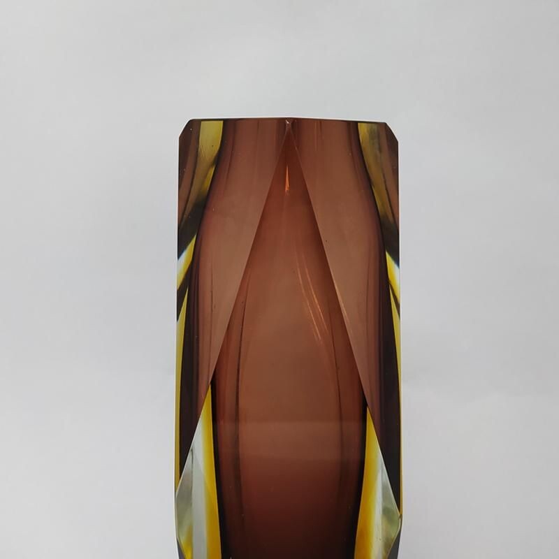 Vintage vase by Flavio Poli for Seguso 1960s