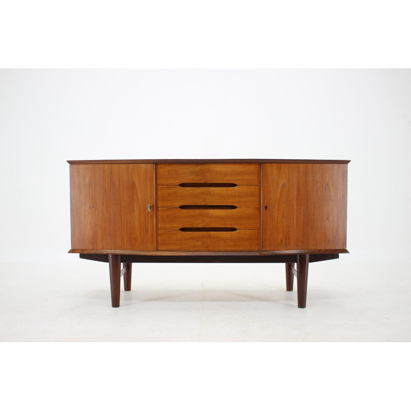 Vintage teak highboard, Denmark 1960