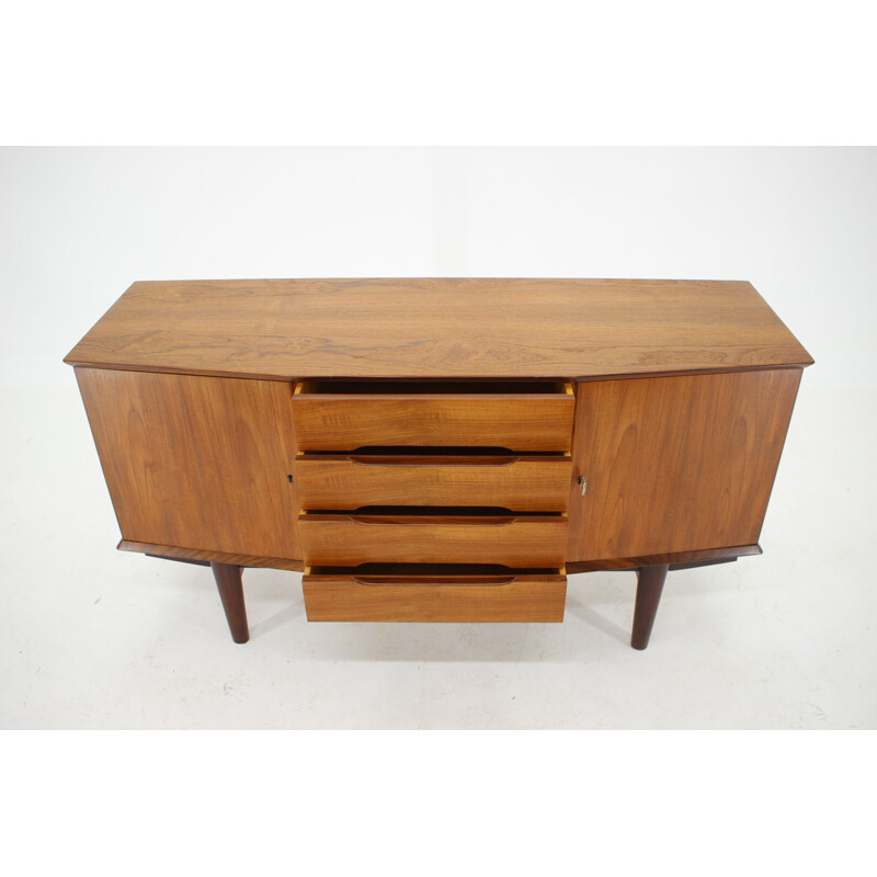 Vintage teak highboard, Denmark 1960