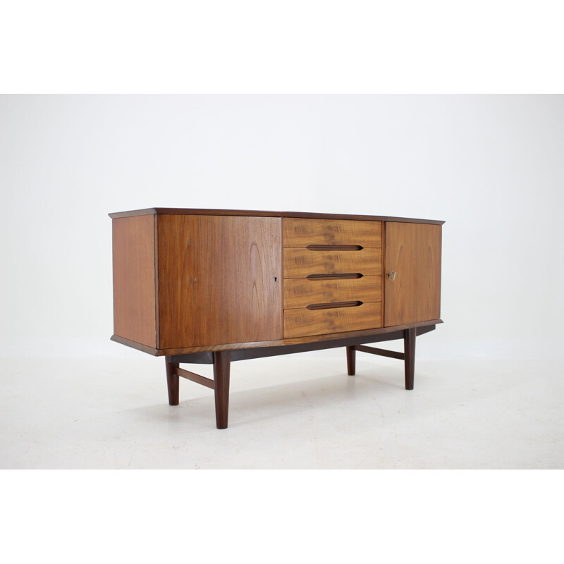 Vintage teak highboard, Denmark 1960