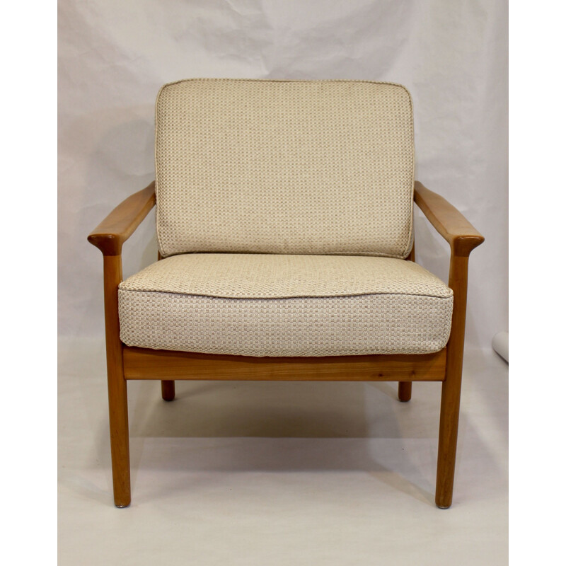 Vintage beechwood armchair, Scandinavian 1960