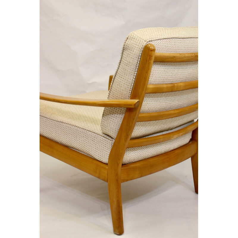 Vintage beechwood armchair, Scandinavian 1960