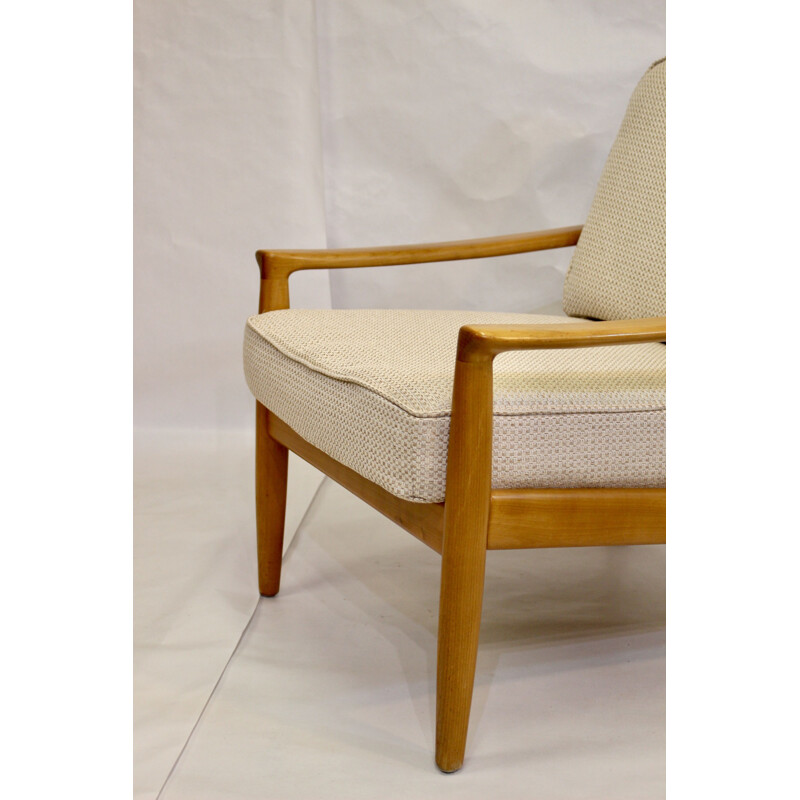 Vintage beechwood armchair, Scandinavian 1960