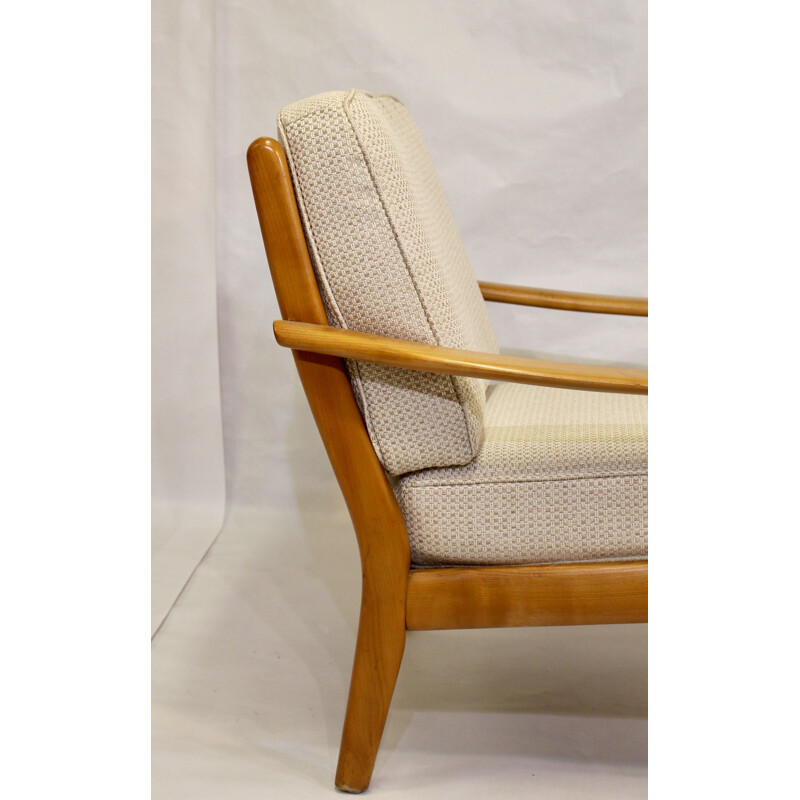 Vintage beechwood armchair, Scandinavian 1960