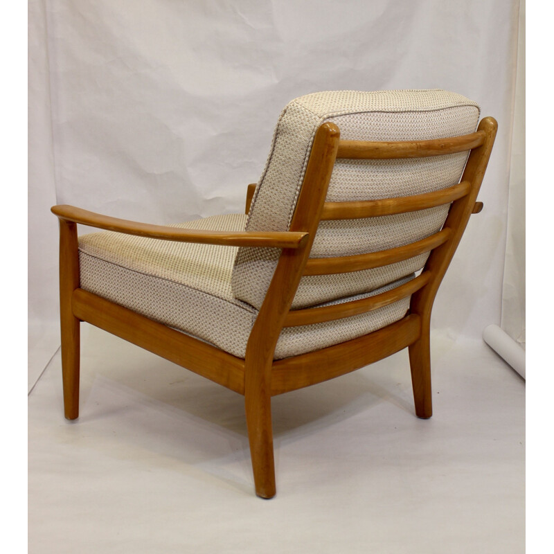 Vintage beechwood armchair, Scandinavian 1960