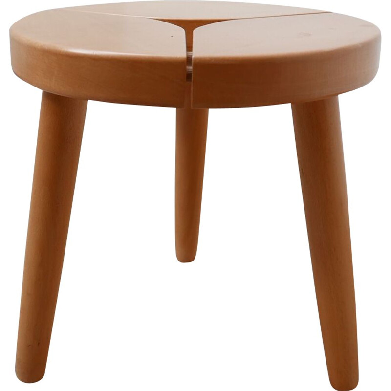 Mid-Century Pine Stool or Side Table, Sweden 1980s