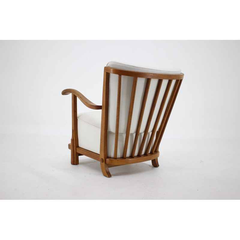 Vintage oak armchair, Denmark 1950