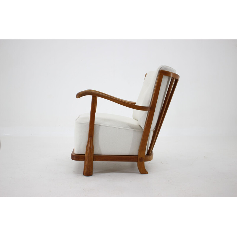 Vintage oak armchair, Denmark 1950