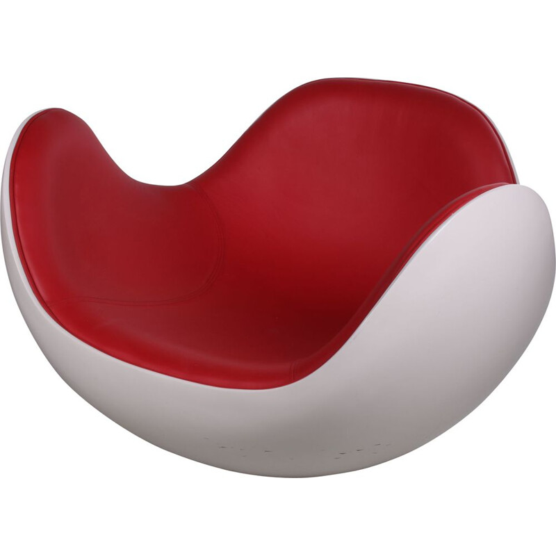 Vintage Space Age rocking chair Placenta chair by Diego Battista & Brion-A