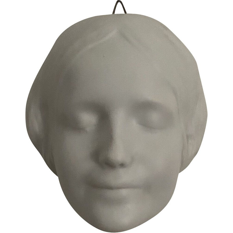 Vintage woman's face in porcelain Unknown from the Seine 1930s