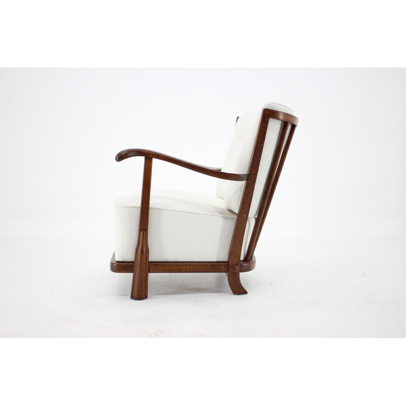 Vintage oak armchair, Denmark 1950