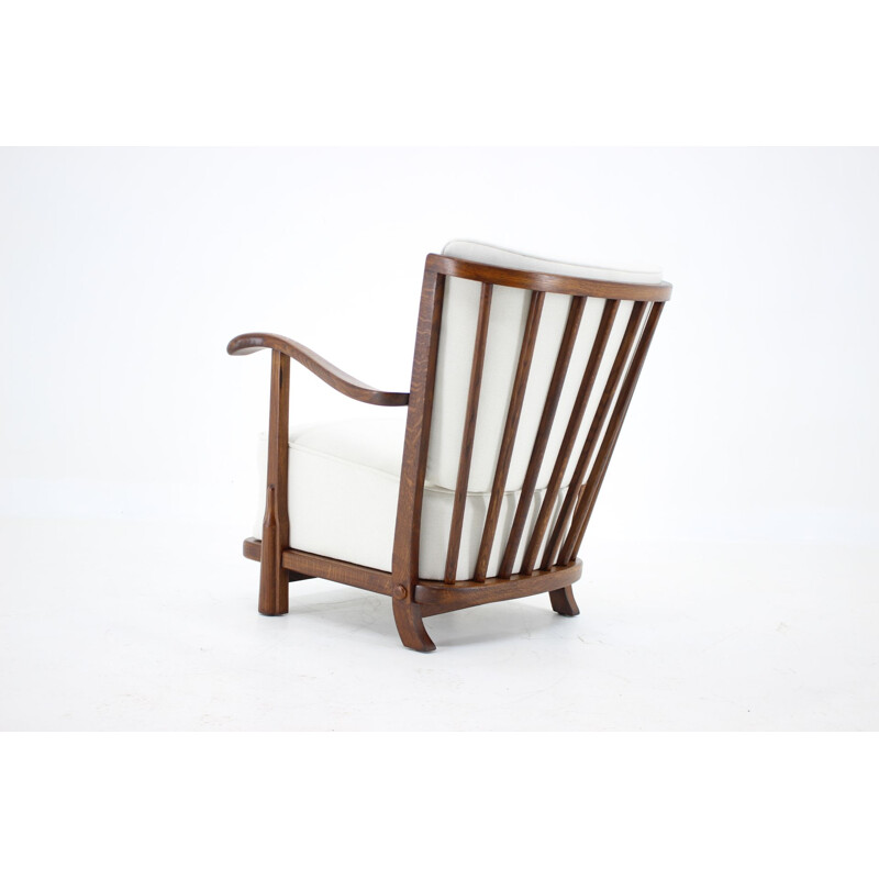 Vintage oak armchair, Denmark 1950