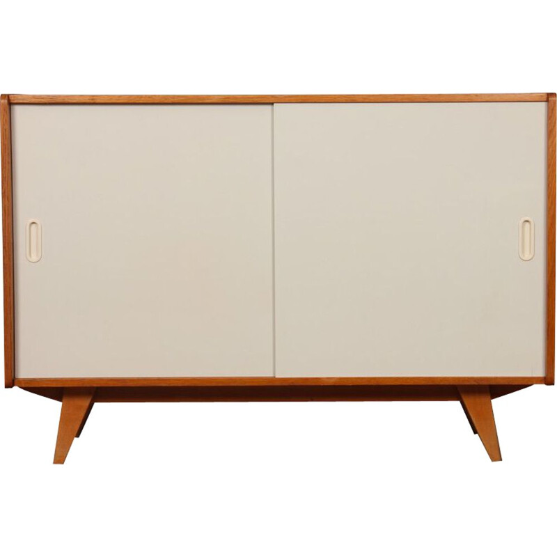 Vintage white doors chest of drawers by Jiroutek model U-452, 1960s