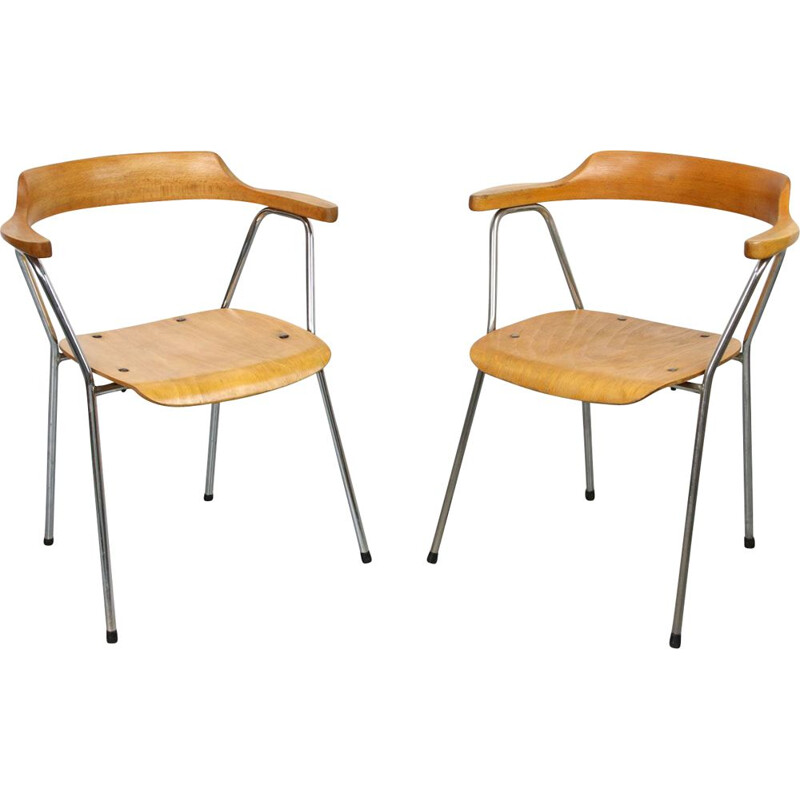 Pair of vintage chairs 4455 by Niko Kralj for Stol