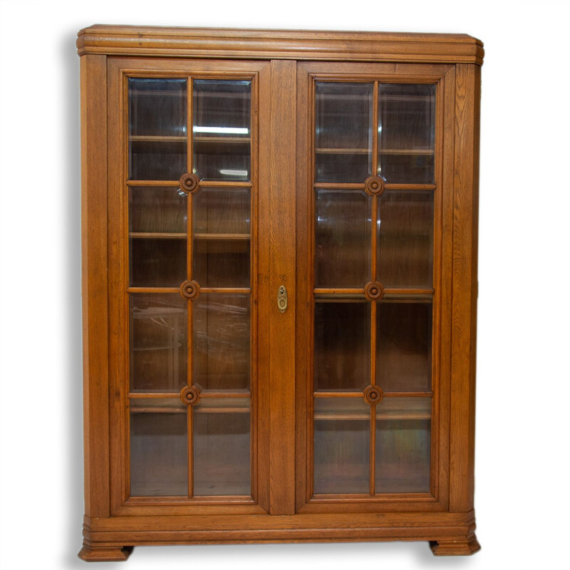 Vintage Art Deco bookcase in Bohemia, Czechoslovakia 1930