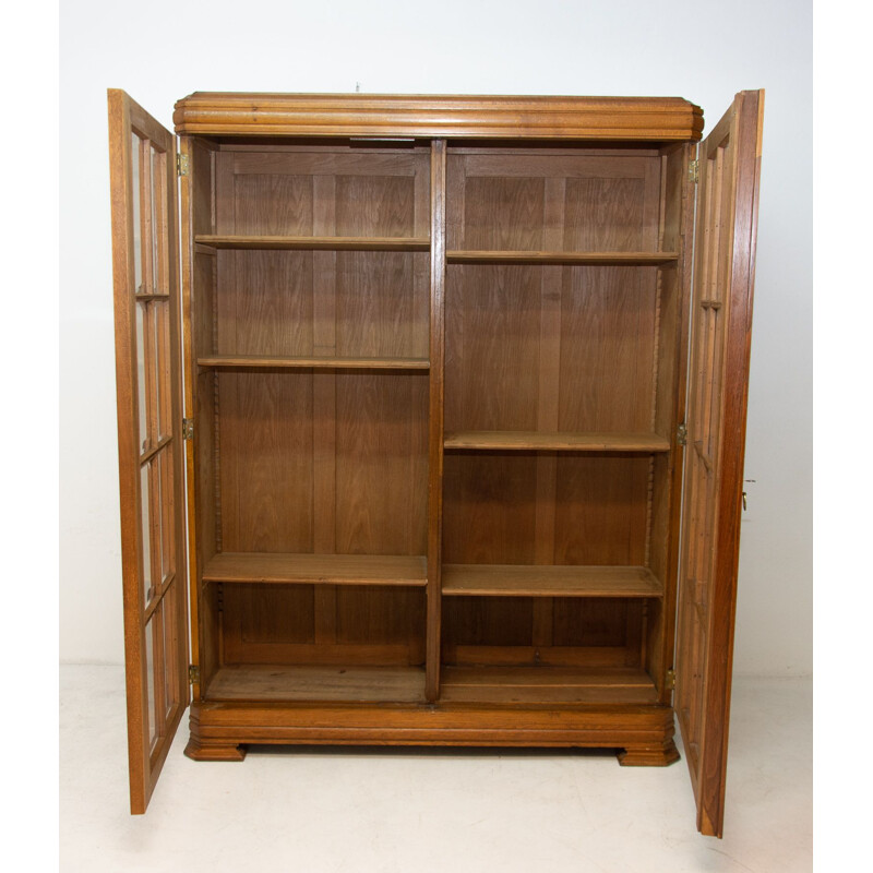 Vintage Art Deco bookcase in Bohemia, Czechoslovakia 1930