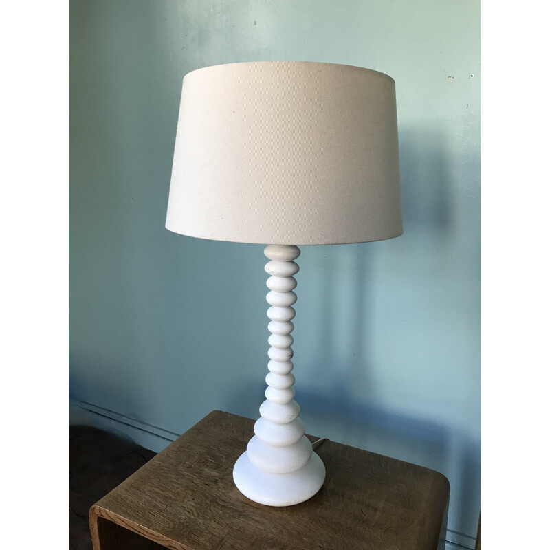 Vintage wooden table lamp