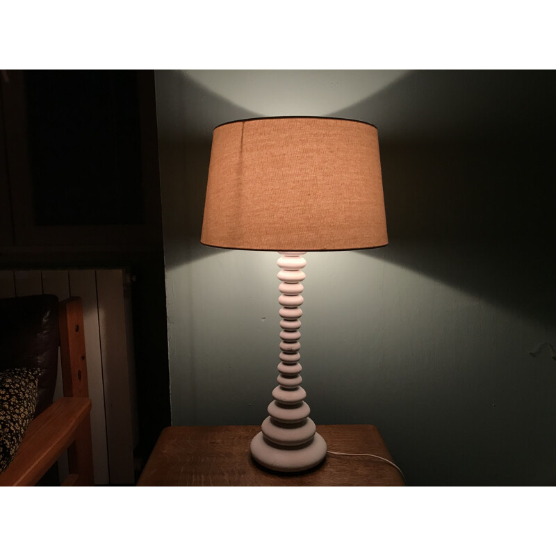 Vintage wooden table lamp