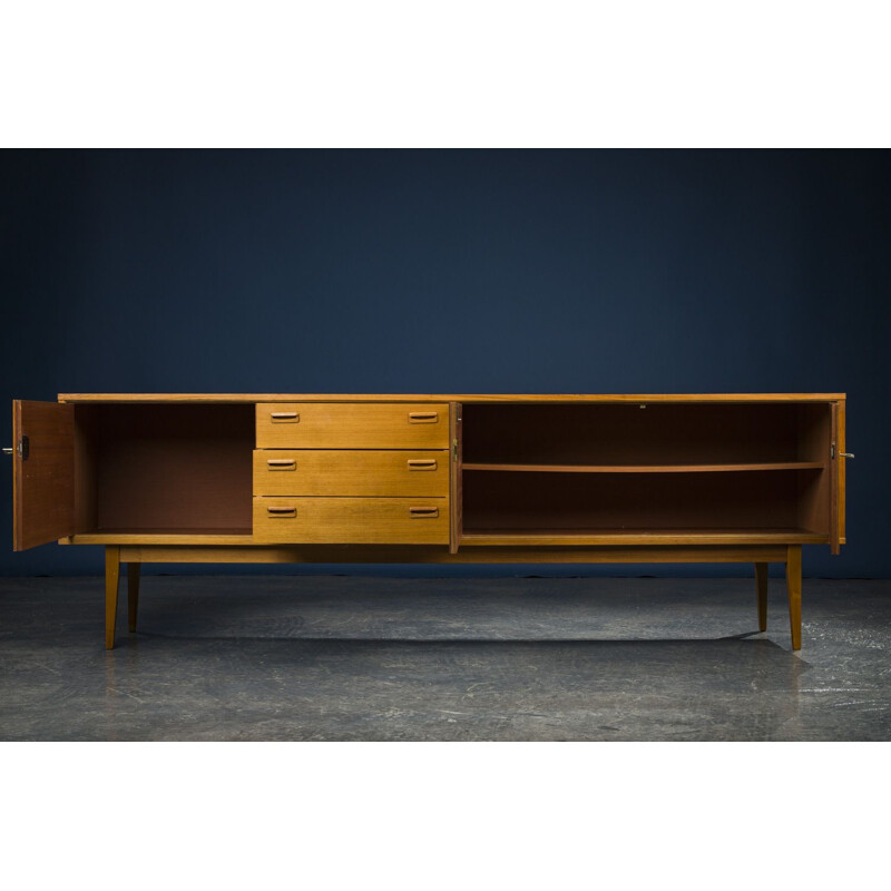 Vintage walnut sideboard XXL 1960