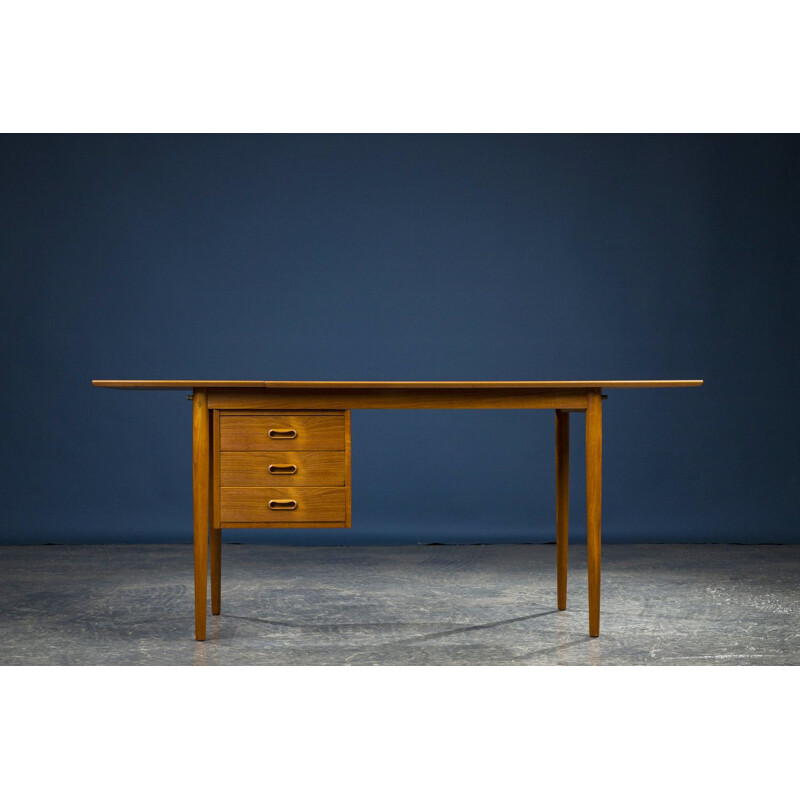 Bureau vintage réglable en teck par Arne Vodder 1960