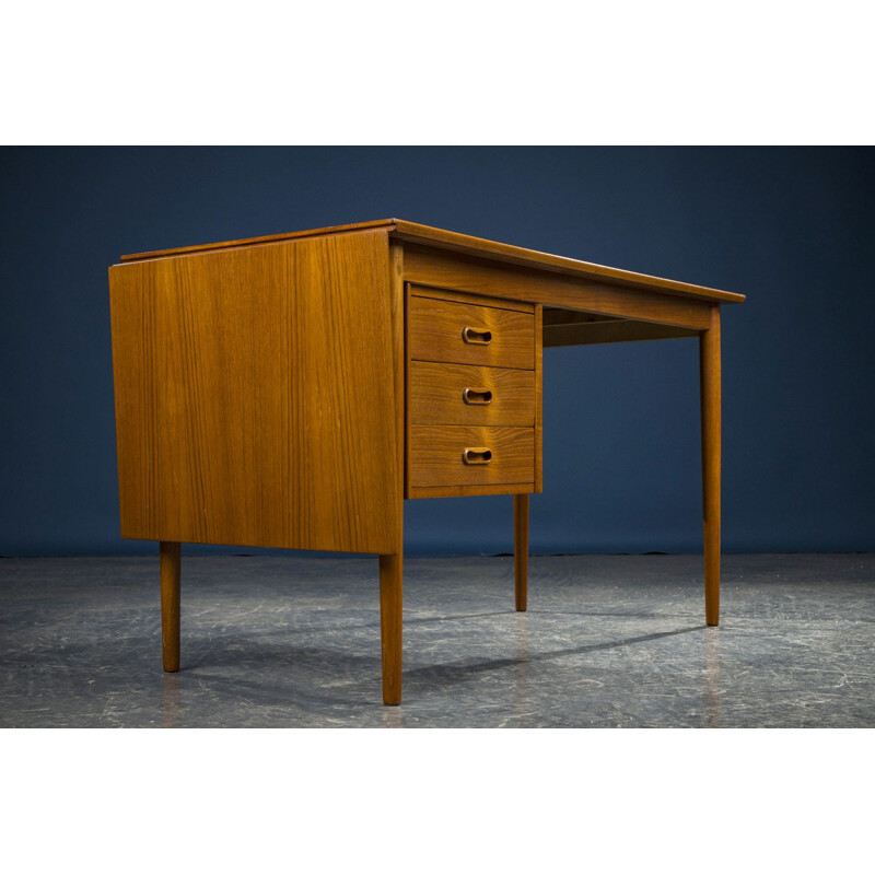 Bureau vintage réglable en teck par Arne Vodder 1960