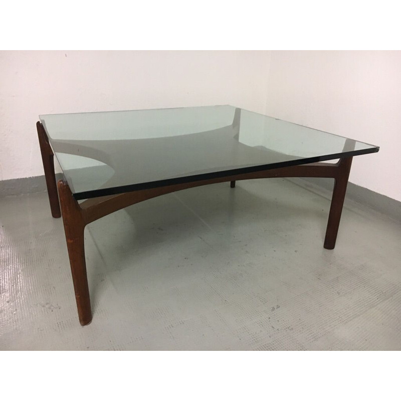 Vintage teak coffee table by Sven Ellekaer, Denmark 1960